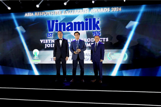 Chương trình Net Zero của Vinamilk dành giải thưởng doanh nghiệp trách nhiệm châu Á