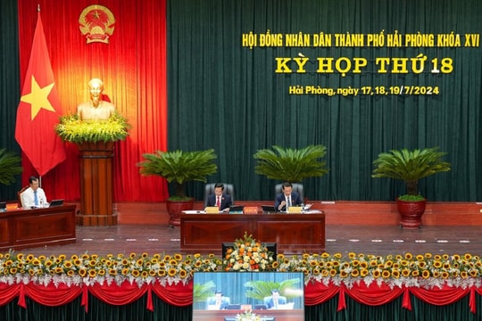 Khai mạc Kỳ họp thứ 18 HĐND TP. Hải Phòng