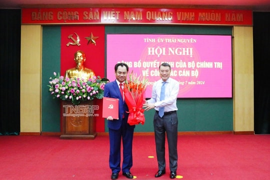 Chuẩn y đồng chí Trịnh Việt Hùng giữ chức Bí thư Tỉnh ủy Thái Nguyên