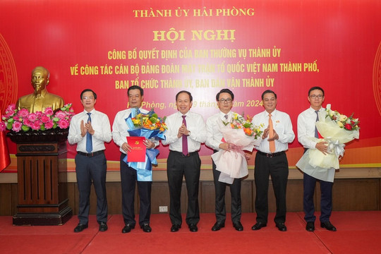 Hải Phòng: Điều động, bổ nhiệm lãnh đạo một số ban, ngành