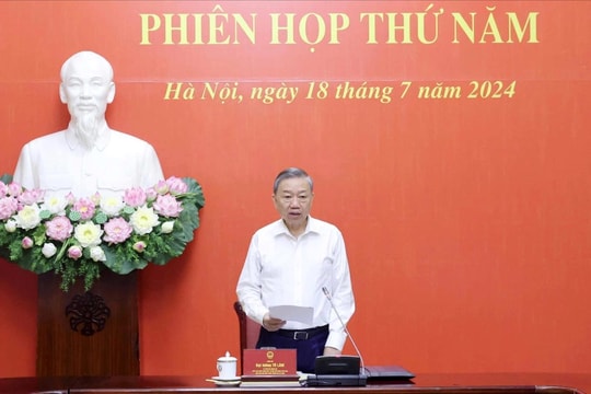 Chủ tịch nước Tô Lâm chủ trì phiên họp thứ 5 Hội đồng Quốc phòng và An ninh