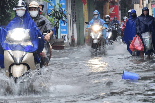 Miền Bắc đề phòng úng ngập, sạt lở đất do ảnh hưởng Bão số 2
