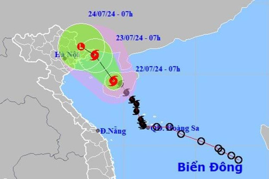 Bão số 2 (Prapiroon) mạnh lên cấp 10, hướng vào Quảng Ninh - Hải Phòng