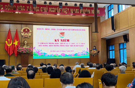 Quận Ba Đình kỷ niệm 77 năm ngày Thương binh - Liệt sĩ