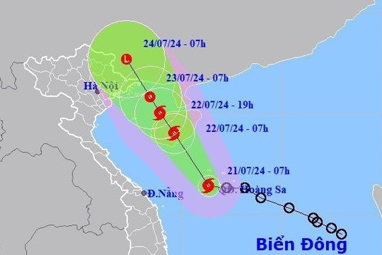 Bão số 2 hướng vào Hải Phòng - Quảng Ninh