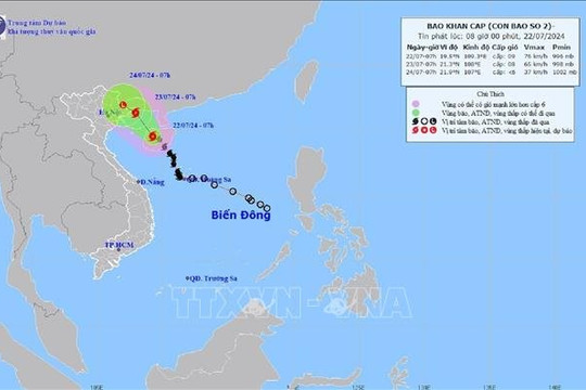 Từ đêm nay, Bắc Bộ mưa lớn do bão
