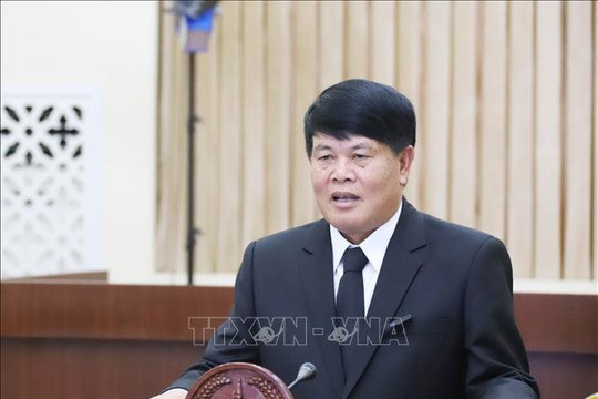 Lào quốc tang tưởng niệm Tổng Bí thư Nguyễn Phú Trọng