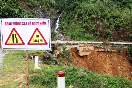 Thanh Hóa cảnh báo nguy cơ sạt lở, sụn lún tại khu vực miền núi