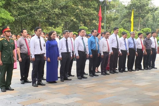 Trưởng Ban Tuyên giáo Trung ương dự Lễ truy điệu, an táng hài cốt liệt sĩ ở Tây Ninh