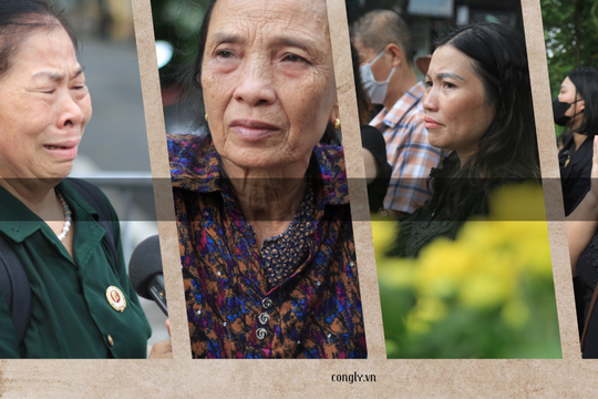 Nước mắt tuôn rơi trong ngày Quốc tang Tổng Bí thư Nguyễn Phú Trọng