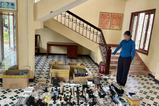 Thu giữ số lượng lớn linh kiện dùng để lắp ráp súng hơi