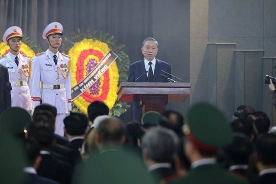 Toàn văn lời điếu tại Lễ truy điệu Tổng Bí thư Nguyễn Phú Trọng
