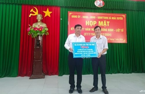 TAND tỉnh Trà Vinh thăm, tặng quà gia đình chính sách