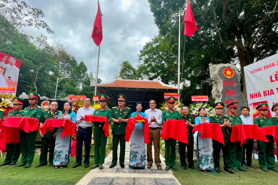 Tây Ninh: Khánh thành Nhà bia tưởng niệm Liệt sĩ Tà Săng