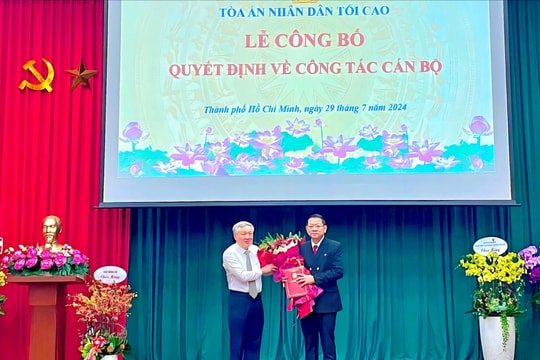 Ông Trần Thanh Hoàng giữ chức vụ Chánh án TAND cấp cao tại TP.HCM