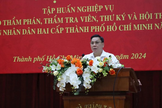 TAND hai cấp TP.HCM tập huấn nghiệp vụ năm 2024