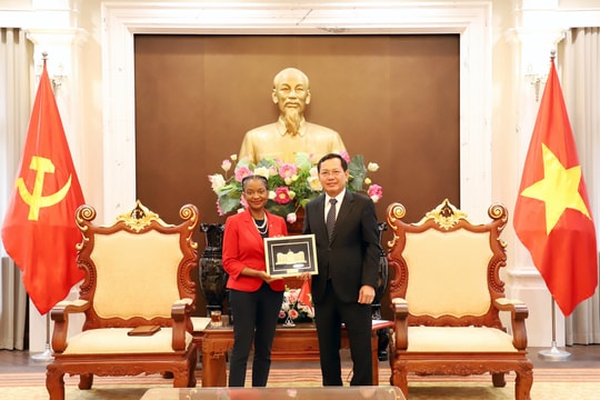 Phó Chánh án Nguyễn Văn Du tiếp Phó trợ lý Ngoại trưởng thường trực Hoa Kỳ