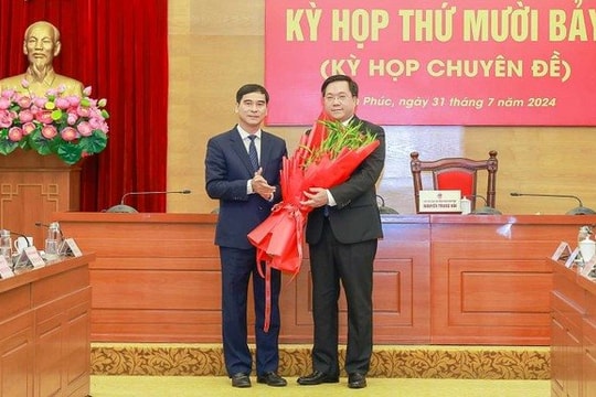 Ông Trần Duy Đông làm Chủ tịch UBND tỉnh Vĩnh Phúc