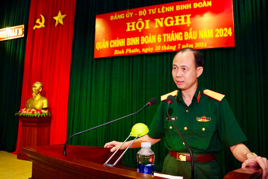 Binh đoàn 16 tổ chức Hội nghị quân chính 6 tháng đầu năm 2024