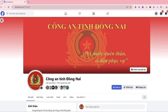 Công an Đồng Nai nhận tin tố giác tội phạm qua Facebook