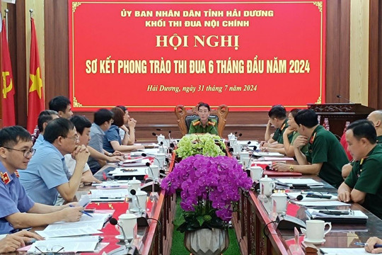 Khối nội chính tỉnh Hải Dương sơ kết công tác thi đua