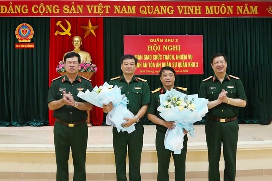 Bổ nhiệm Chánh án TAQS Quân khu 3