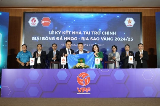 Giải bóng đá vô địch quốc gia 2024/2025 chính thức có nhà tài trợ mới