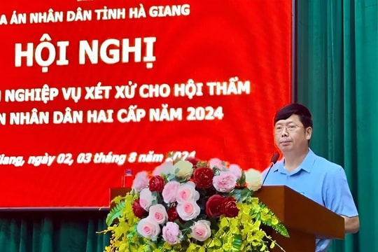TAND tỉnh Hà Giang tập huấn nghiệp vụ xét xử cho Hội thẩm nhân dân