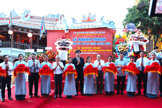 Thành phố Hội An khánh thành công trình tu bổ di tích Chùa Cầu