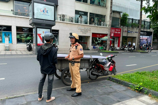 TP.HCM: Xử lý hơn 1.800 xe tự chế, xe 3, 4 bánh sau 2 tuần ra quân