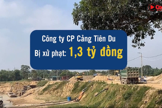 Bắc Giang: Công ty Quỳnh Phương và Cảng Tiên Du vi phạm về khai thác khoáng sản