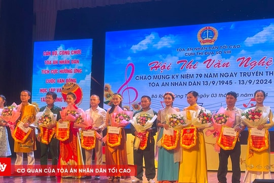 Hội thi văn nghệ chào mừng 79 năm ngày Truyền thống TAND