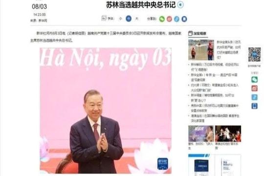 Truyền thông nhiều nước đưa tin đồng chí Tô Lâm được bầu làm Tổng Bí thư