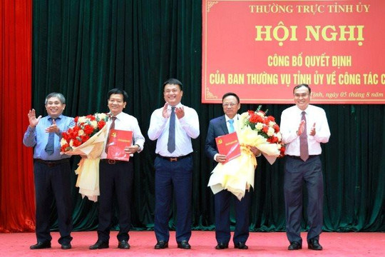 Quảng Ngãi điều động, bổ nhiệm nhiều cán bộ lãnh đạo