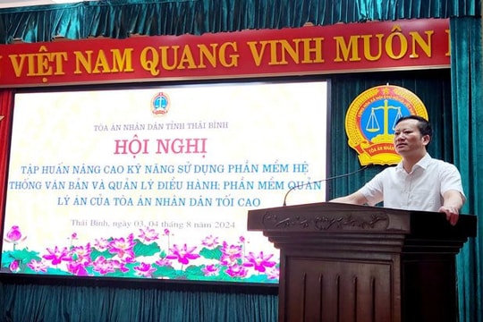 TAND tỉnh Thái Bình đẩy mạnh các hoạt động chuyển đổi số