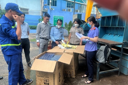 Tiêu hủy hơn 20.000 bao thuốc lá nhập lậu