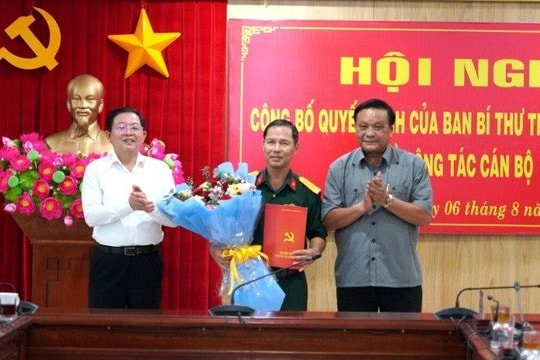 Công bố quyết định của Ban Bí thư về công tác cán bộ tại Bình Định