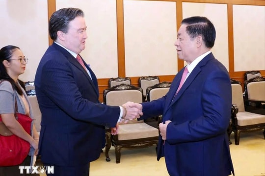 Trưởng ban Tuyên giáo TW Nguyễn Trọng Nghĩa tiếp Đại sứ Hoa Kỳ tại Việt Nam