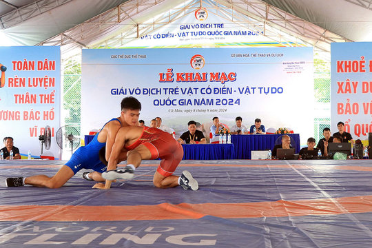 Sôi nổi giải vô địch trẻ Vật cổ điển, Vật tự do quốc gia năm 2024