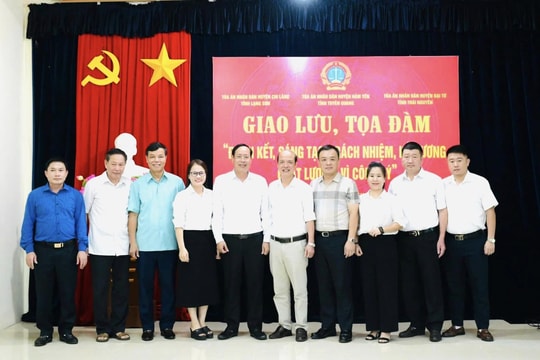 Tăng cường tình đoàn kết TAND các huyện