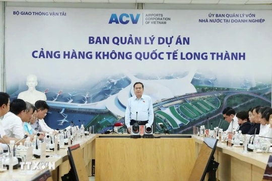 Chủ tịch Quốc hội: Bảo đảm tiến độ thi công dự án Cảng Hàng không Long Thành