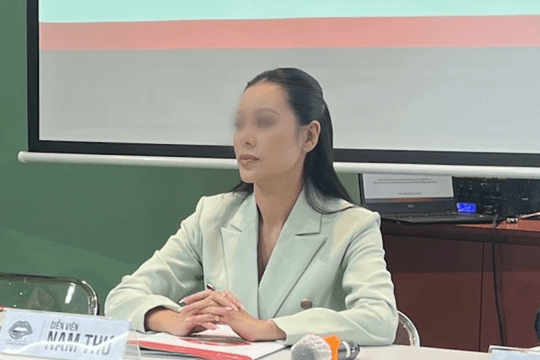 Công ty của Nam Thư bị phạt vì họp báo không xin phép