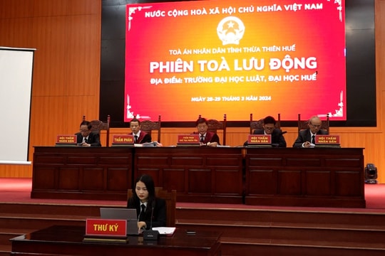 Phiên tòa xét xử lưu động góp phần tích cực trong phòng, chống tội phạm