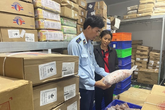 Tạm giữ hơn nửa tấn thực phẩm đông lạnh lậu