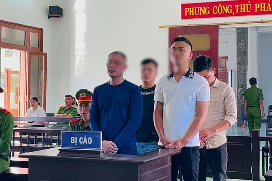 Giải quyết mâu thuẫn nợ nần bằng bạo lực, 4 bị cáo lĩnh án