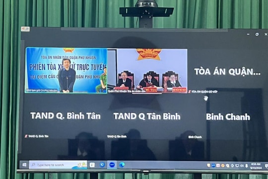 TAND quận Phú Nhuận xét xử trực tuyến 2 vụ án hình sự