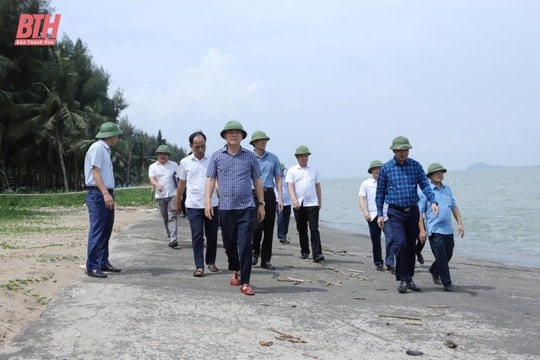 Bí thư Tỉnh ủy Thanh Hóa chỉ đạo xử lý tình trạng xâm thực bờ biển