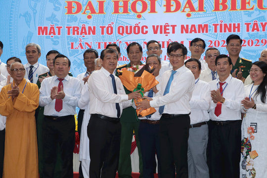 Ông Võ Đức Trong được bầu làm Chủ tịch Uỷ ban MTTQ Việt Nam tỉnh Tây Ninh