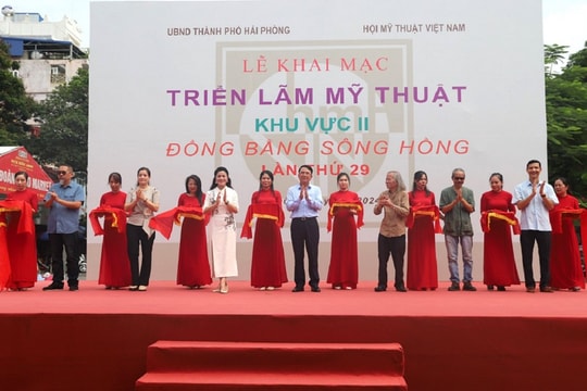 Khai mạc Triển lãm Mỹ thuật Đồng bằng sông Hồng khu vực 2