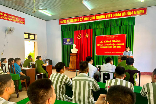 Thừa Thiên Huế: Hướng nghiệp cho phạm nhân sắp chấp hành xong hình phạt